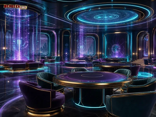 Gambar Circle yang menampilkan suasana hiburan digital yang dinamis